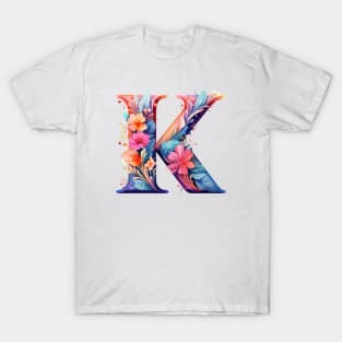 letter K cartoon art v5 T-Shirt
